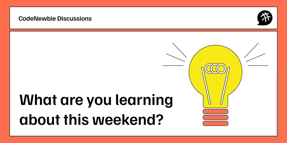 What are you learning about this weekend?