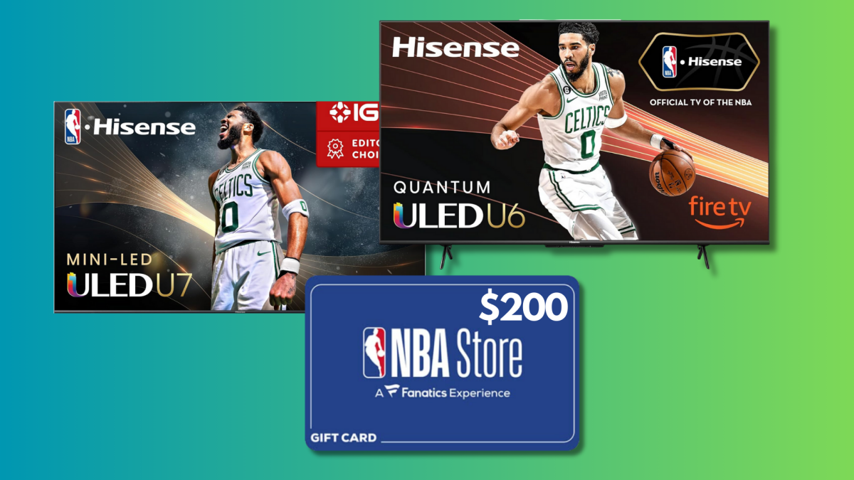 These Hisense TVs Come With an NBA Store Gift Card Worth up to $200