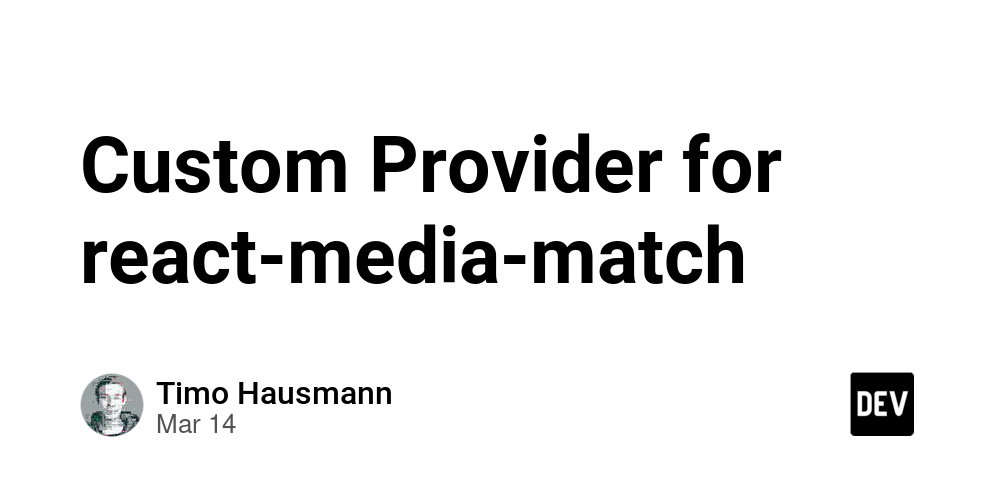 Custom Provider for react-media-match