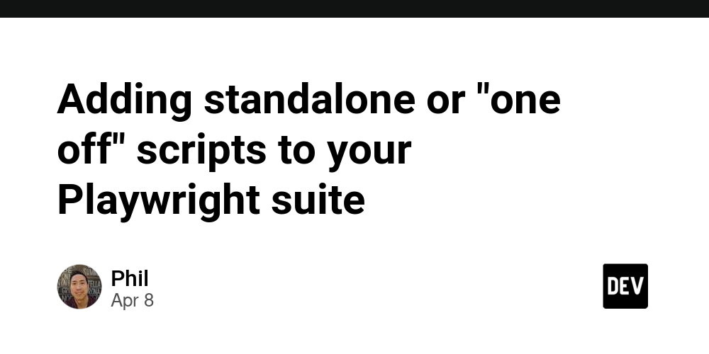 Adding standalone or “one off” scripts to your Playwright suite