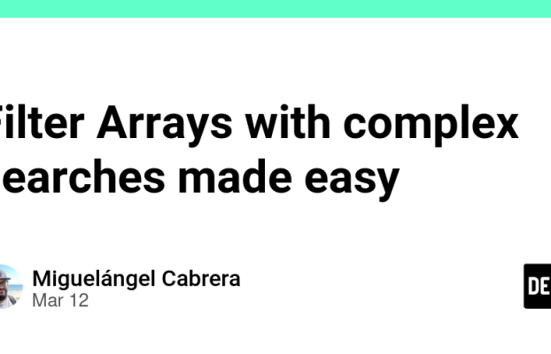 Filter Arrays with complex searches made easy